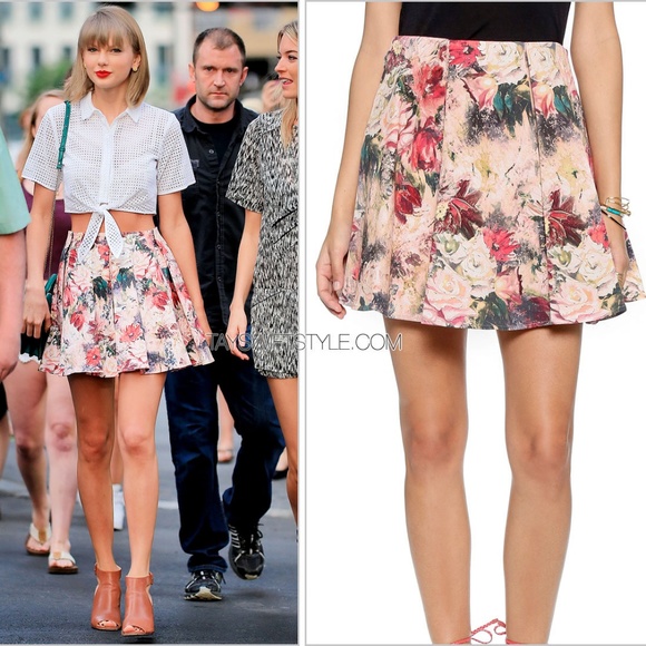 Haute Hippie Dresses & Skirts - Haute Hippie Floral Short Flirty Skirt ASO T Swift